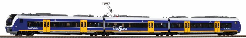 PIKO 59998 - H0 - 3-tlg. Elektro-Triebzug BR 440, Nordwestbahn, Ep. VI - DC - Digital, Sound
